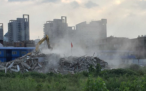 高空旋轉霧樁，全自動智能噴霧實現抑塵環保